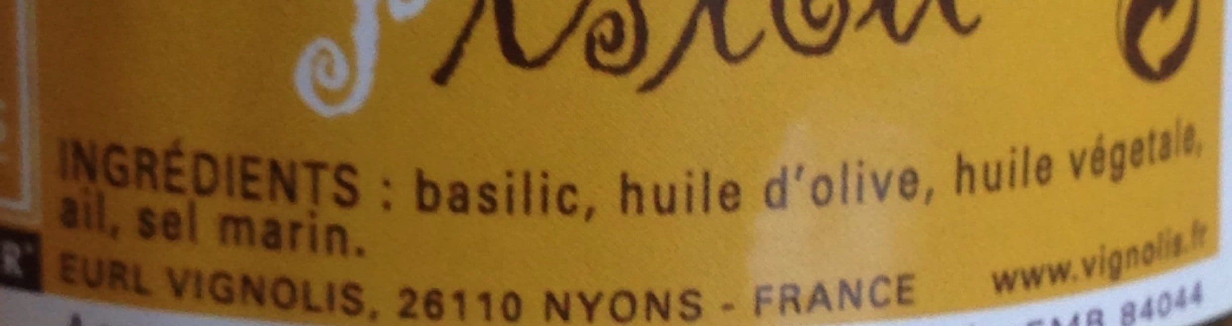 Vignolis Pistou packshot