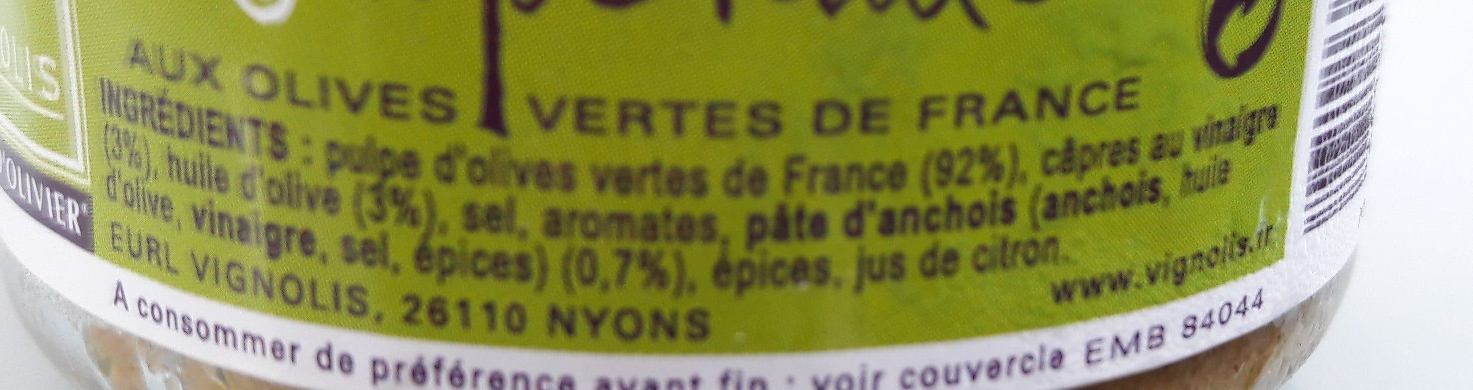 Open Food Facts Tapenade packshot