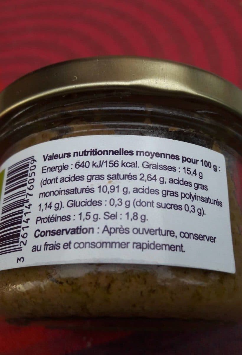 Open Food Facts Tapenade packshot