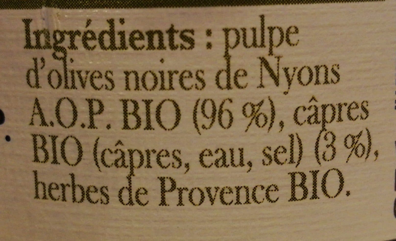 NyonsOlive Tapenade packshot