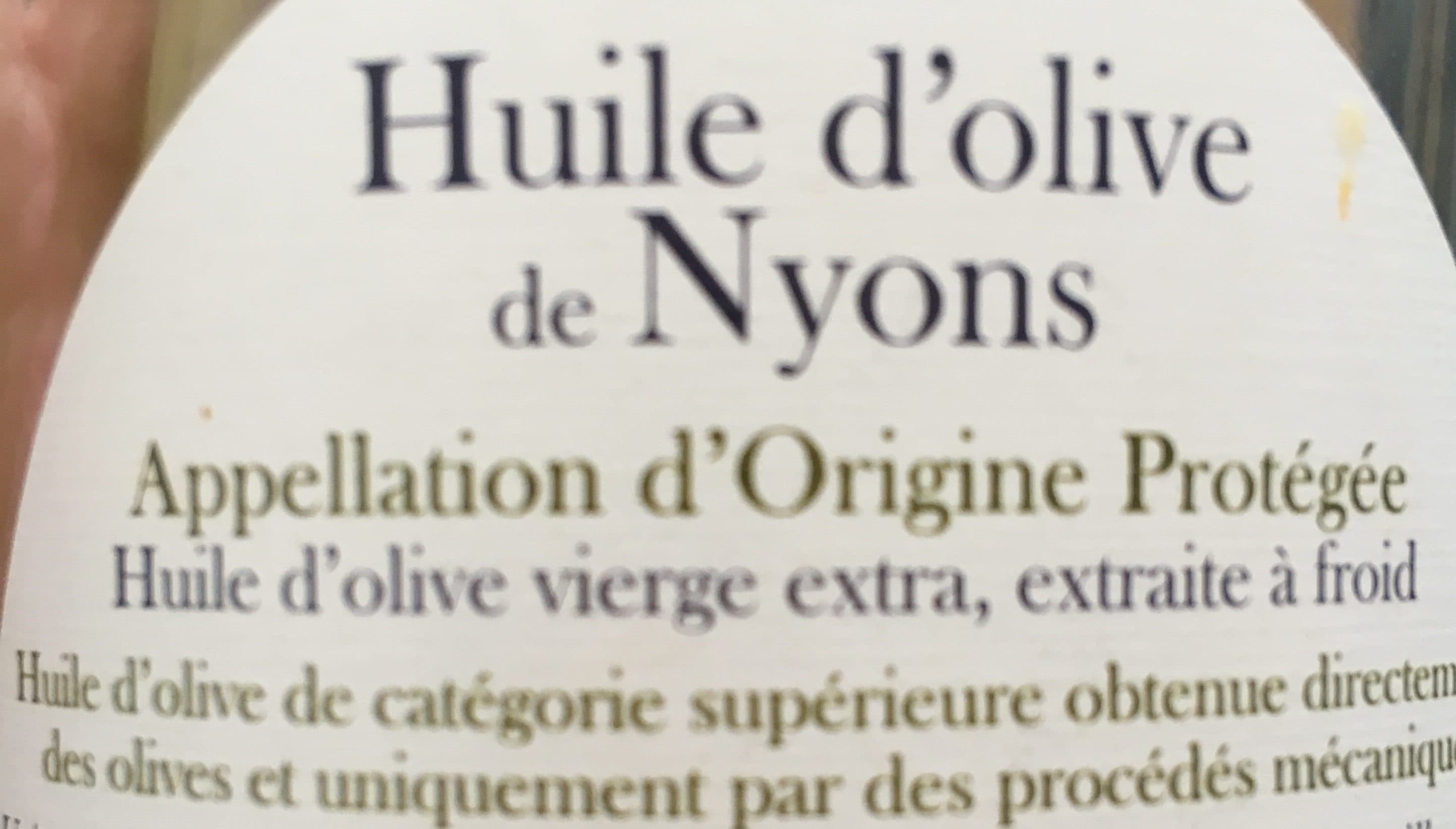 Nyonsolive Huile d'olive de Nyons AOP vierge extra extraite à froid packshot