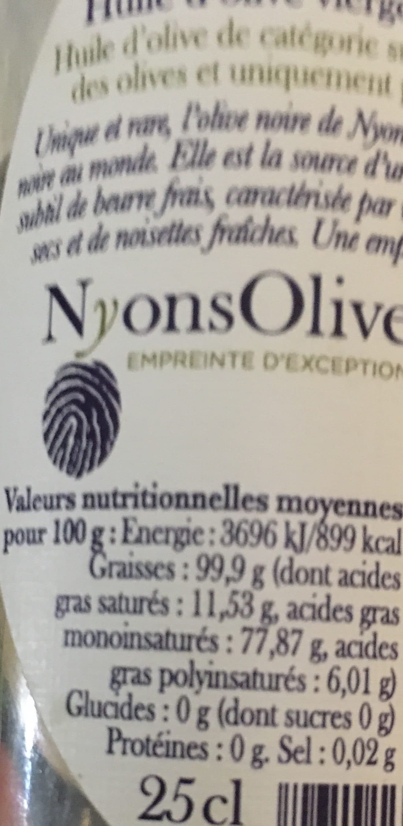 NyonsOlive Huile d’olive de Nyons packshot