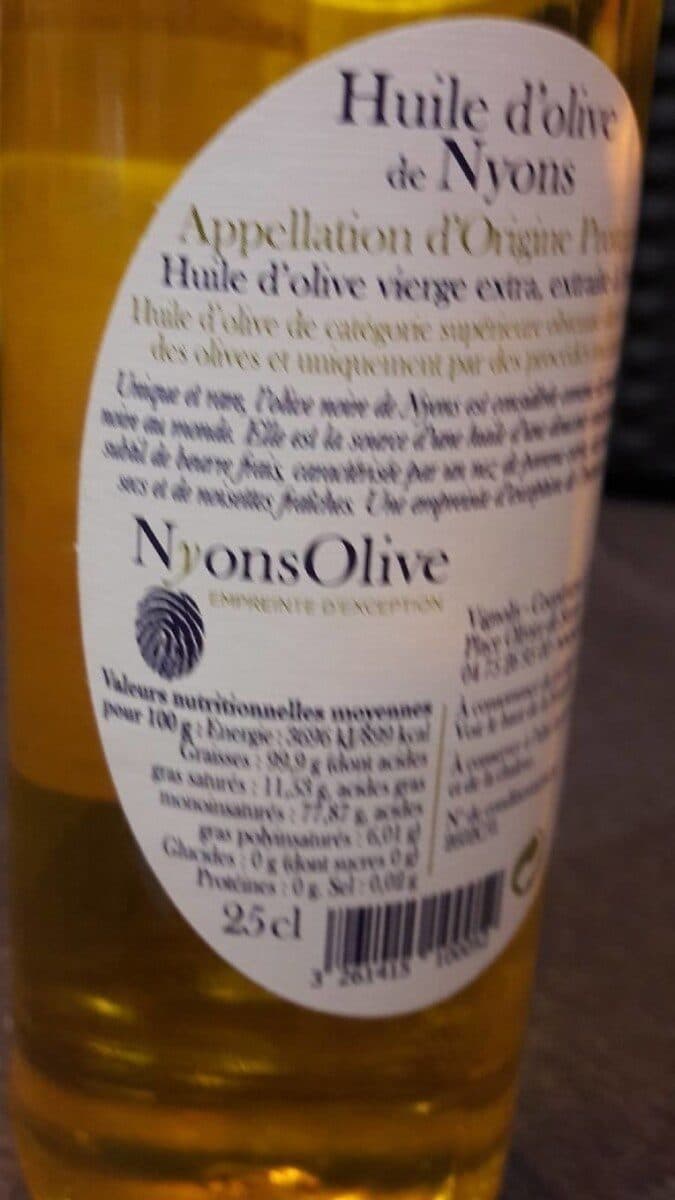 NyonsOlive Huile d’olive de Nyons packshot