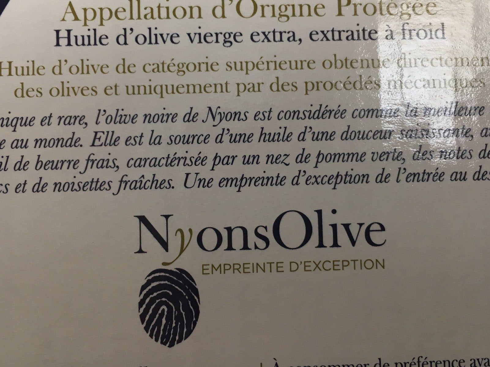 Nyonsolive Huile d'Olives packshot