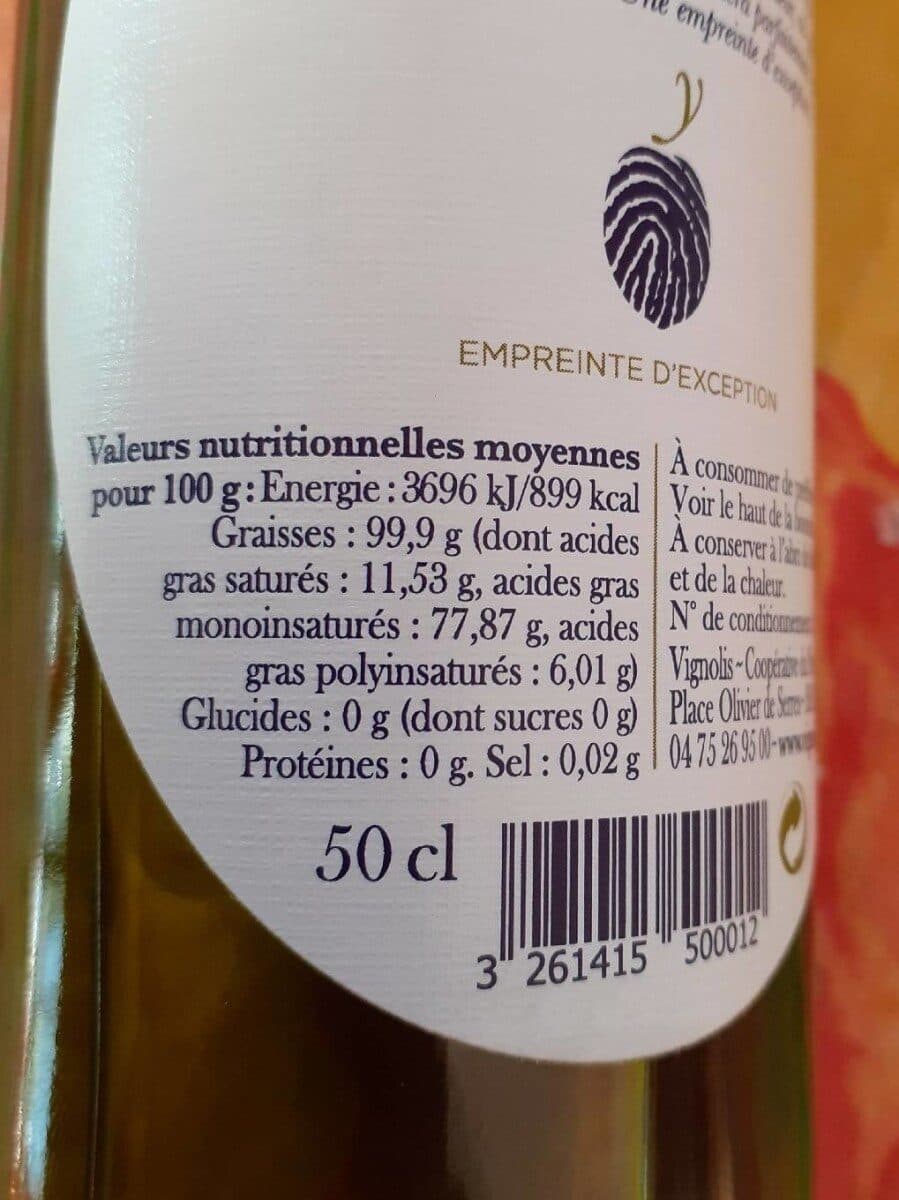 Open Food Facts Huile d'olive de France packshot