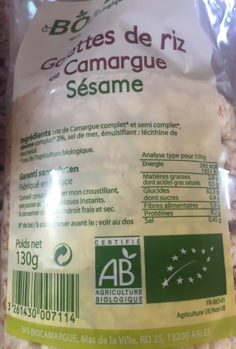 Bongran Galette de riz packshot