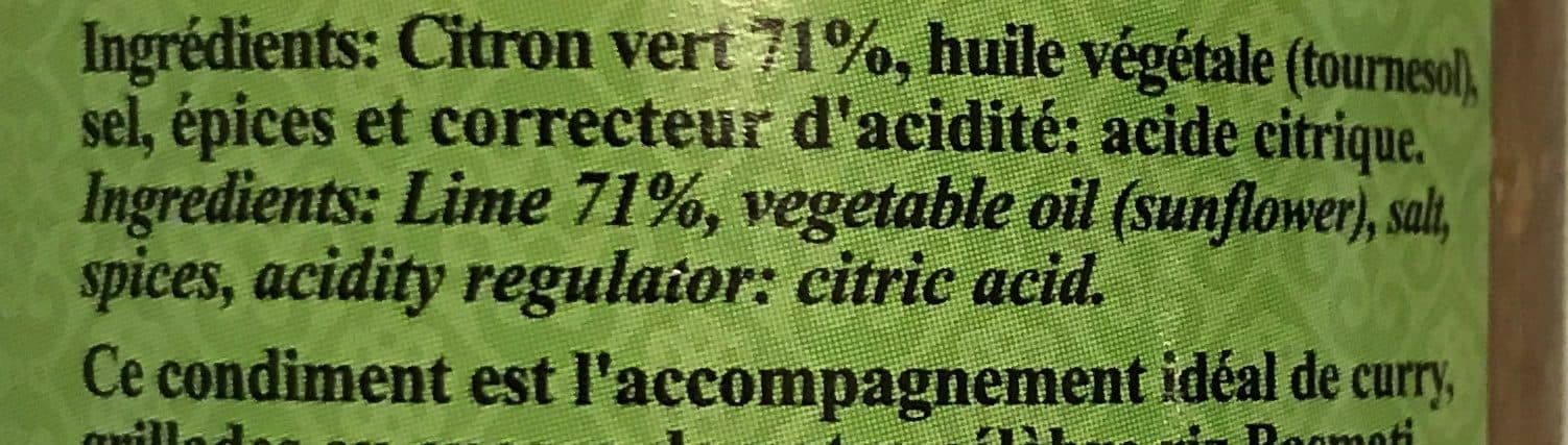 Raajmahal Condiment De Citron Vert packshot