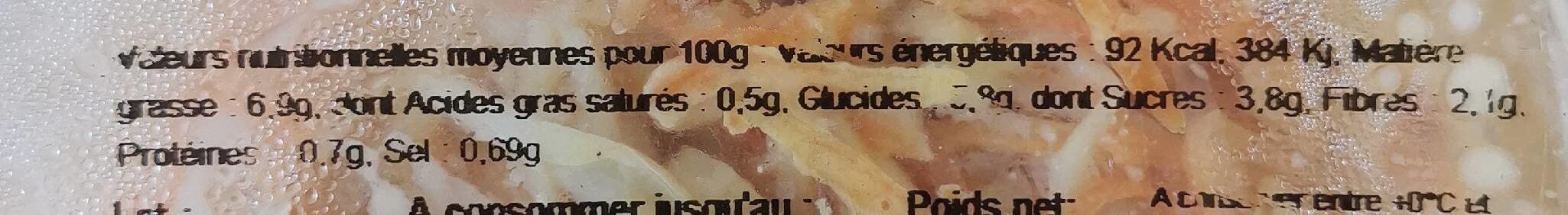 Open Food Facts Duo de crudités packshot