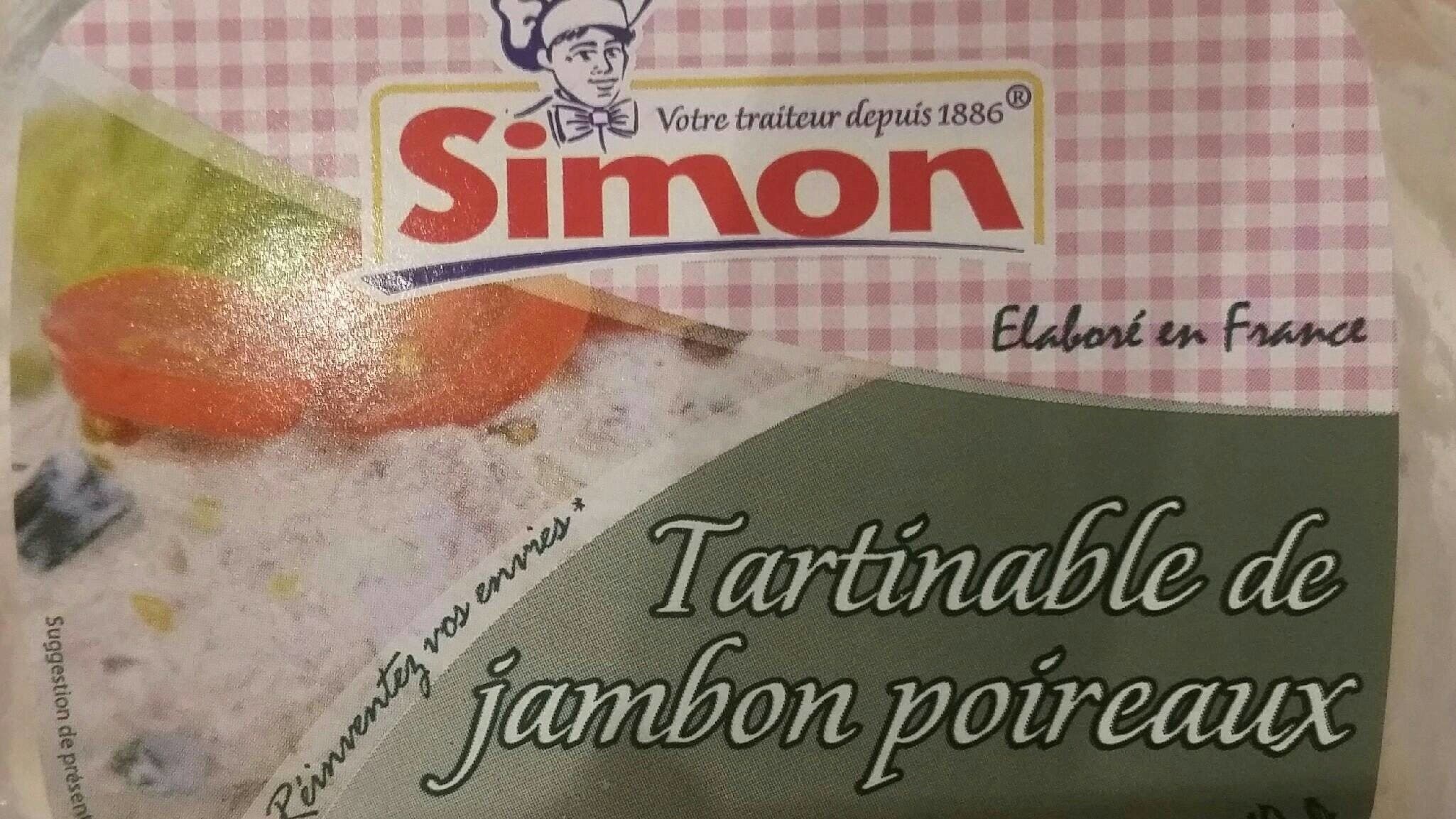 Open Food Facts Tartinable jambon poireaux packshot