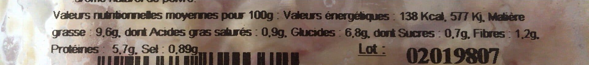 Open Food Facts Piemontaise au jambon superieur packshot