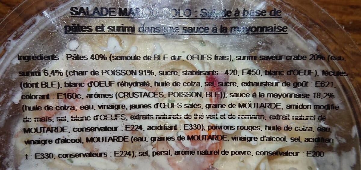 Open Food Facts Salade marco polo packshot