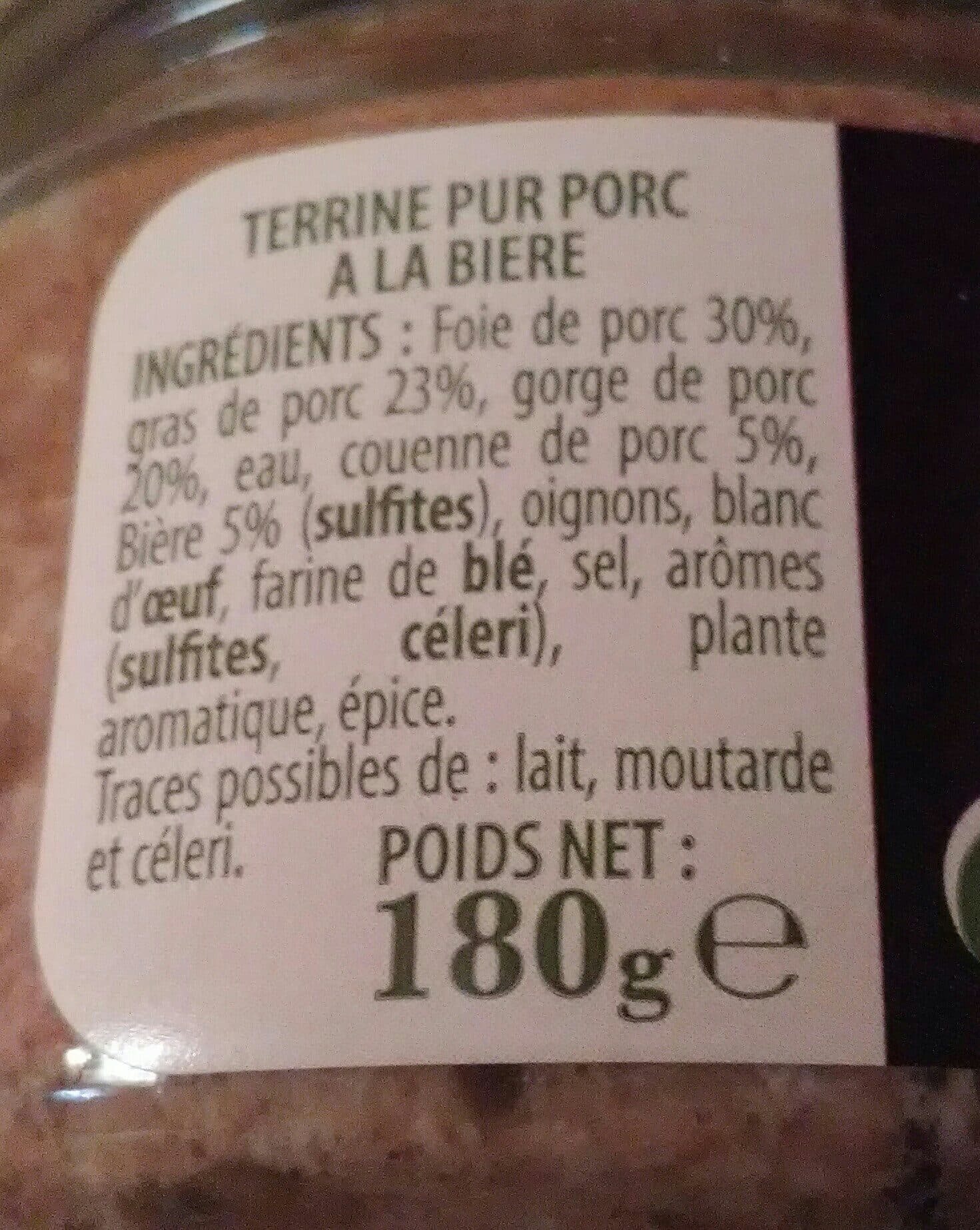 Lidl Terrine de porc à la bière packshot