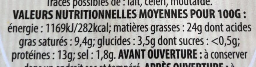 Open Food Facts Pâté de porc à l'andouille de Guéméné packshot