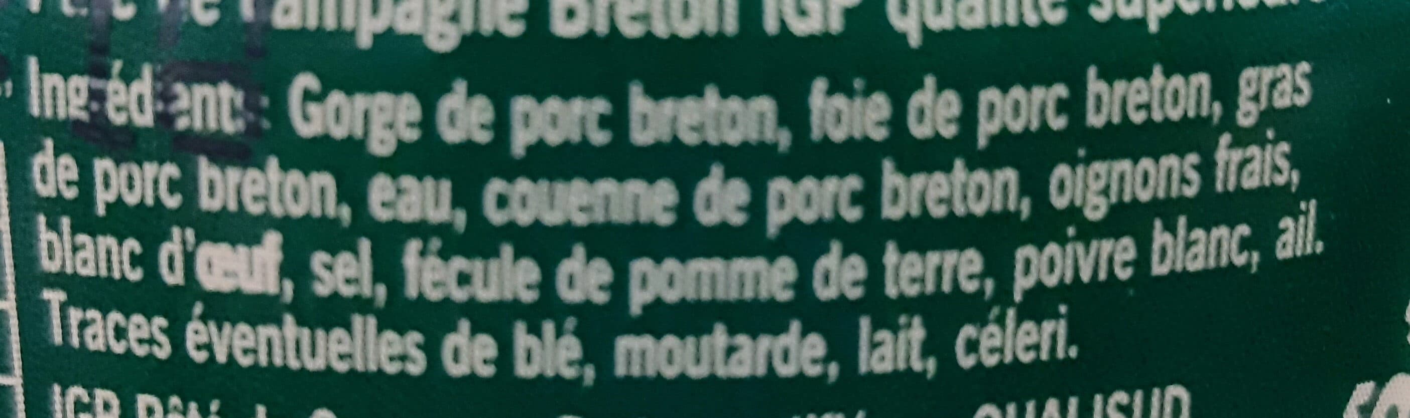 Stéphan Pâté De Campagne Breton IGP packshot