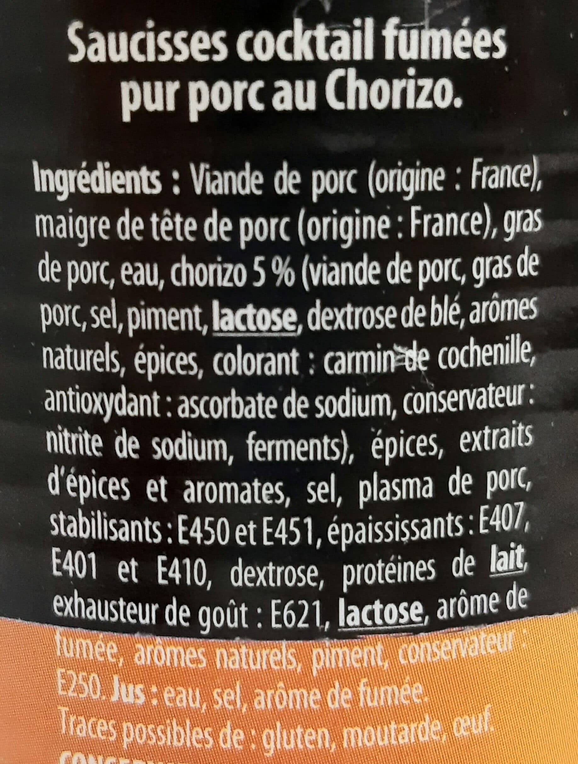 Stephan Saucisses Cocktail Apéro Chorizo packshot