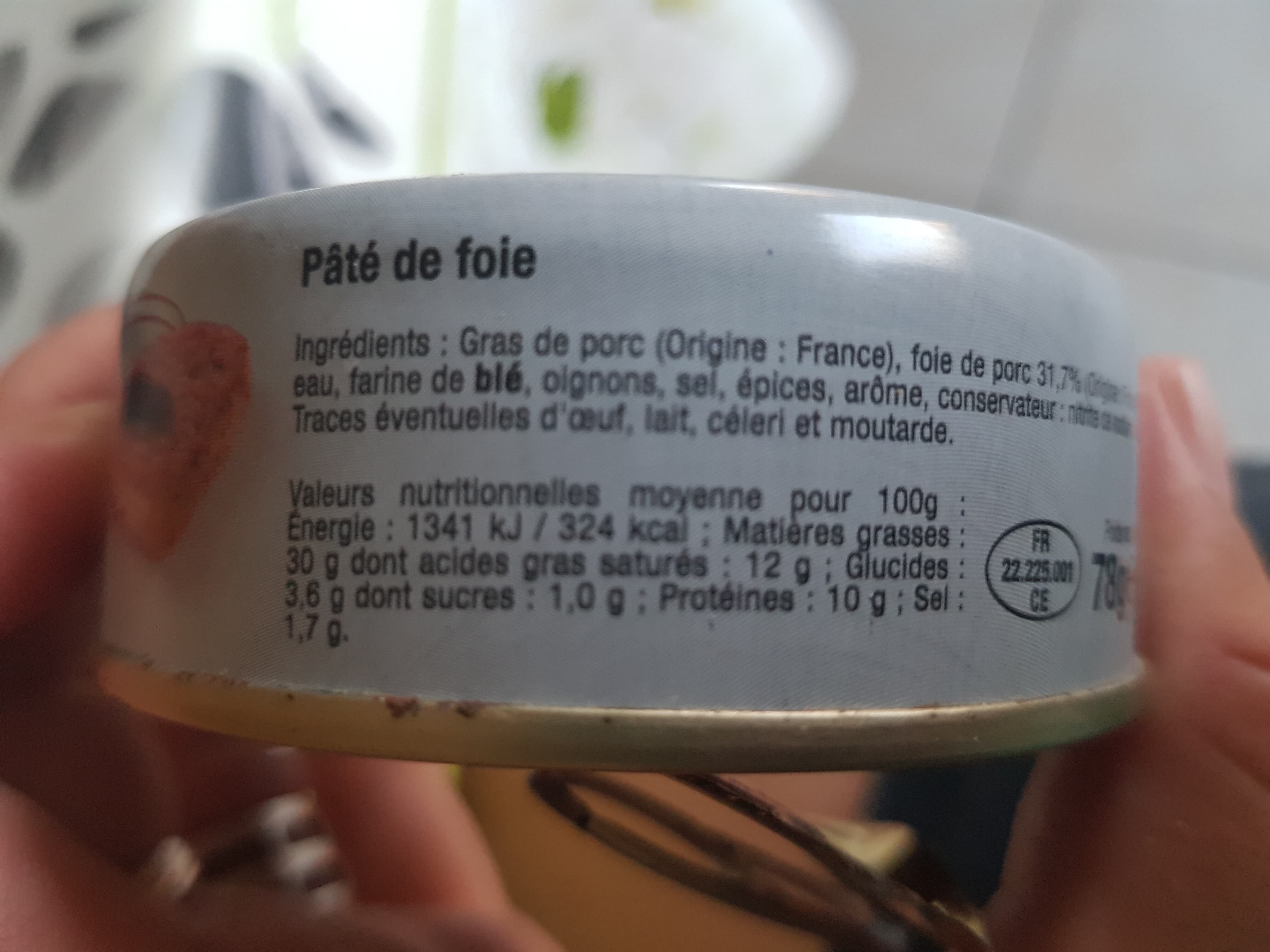Open Food Facts Pâté de foie bien vu packshot