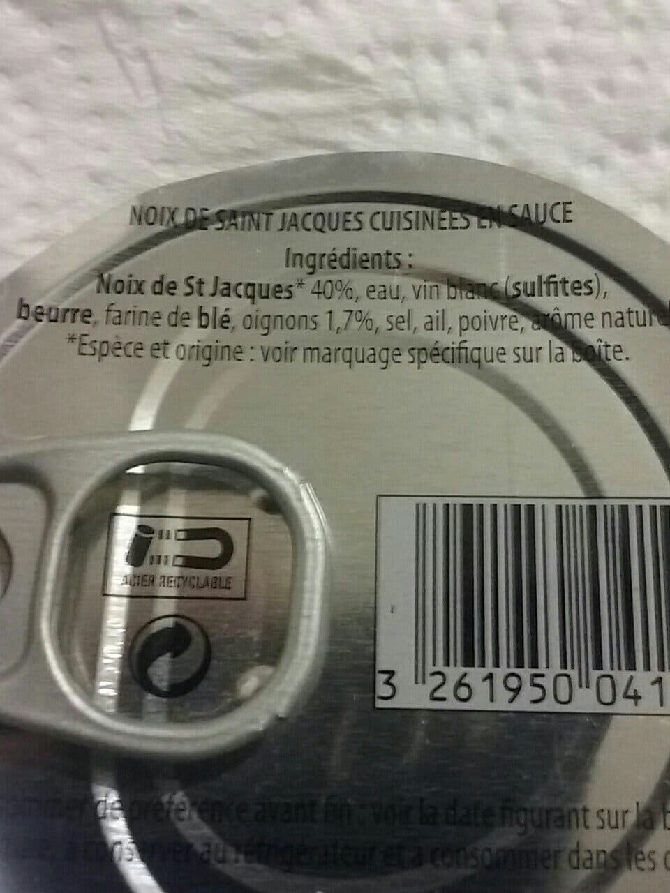 Connétable Bte 1 / 4 Noix St Jacques a La Bretonne+3 Coquilles Vides Arok packshot