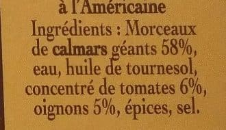 Connétable Calmars à L'américaine Apéri Tapas Arok, packshot