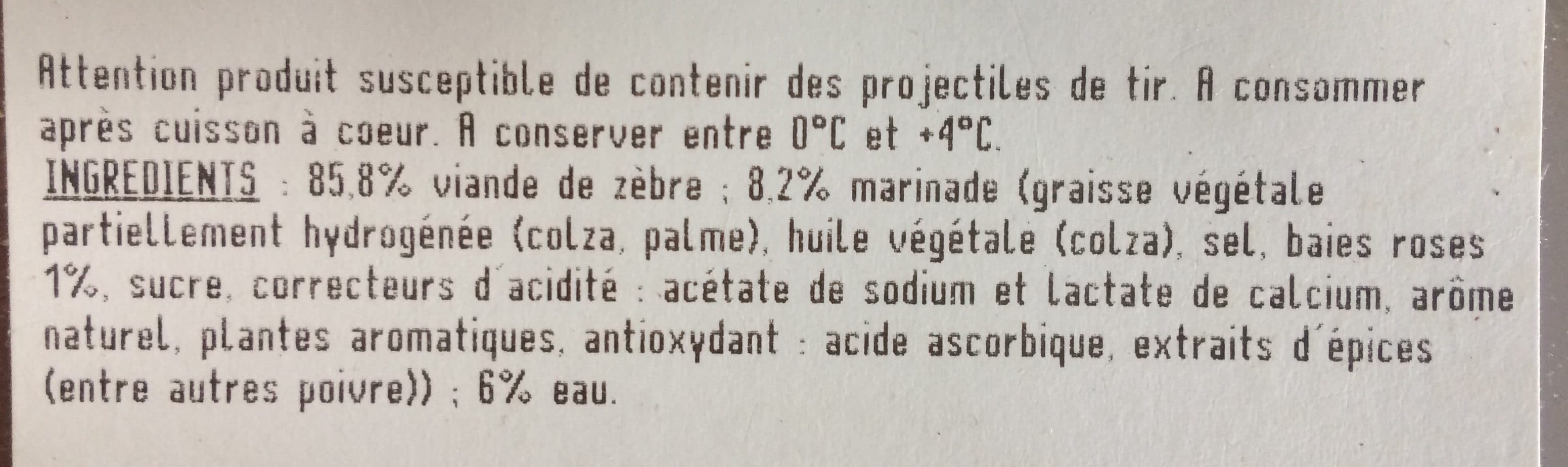DAM 2 pavés de zèbre aux baies roses packshot