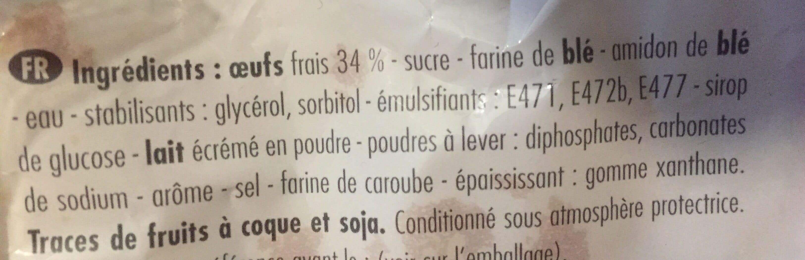 Forchy Génoise aux oeufs frais packshot