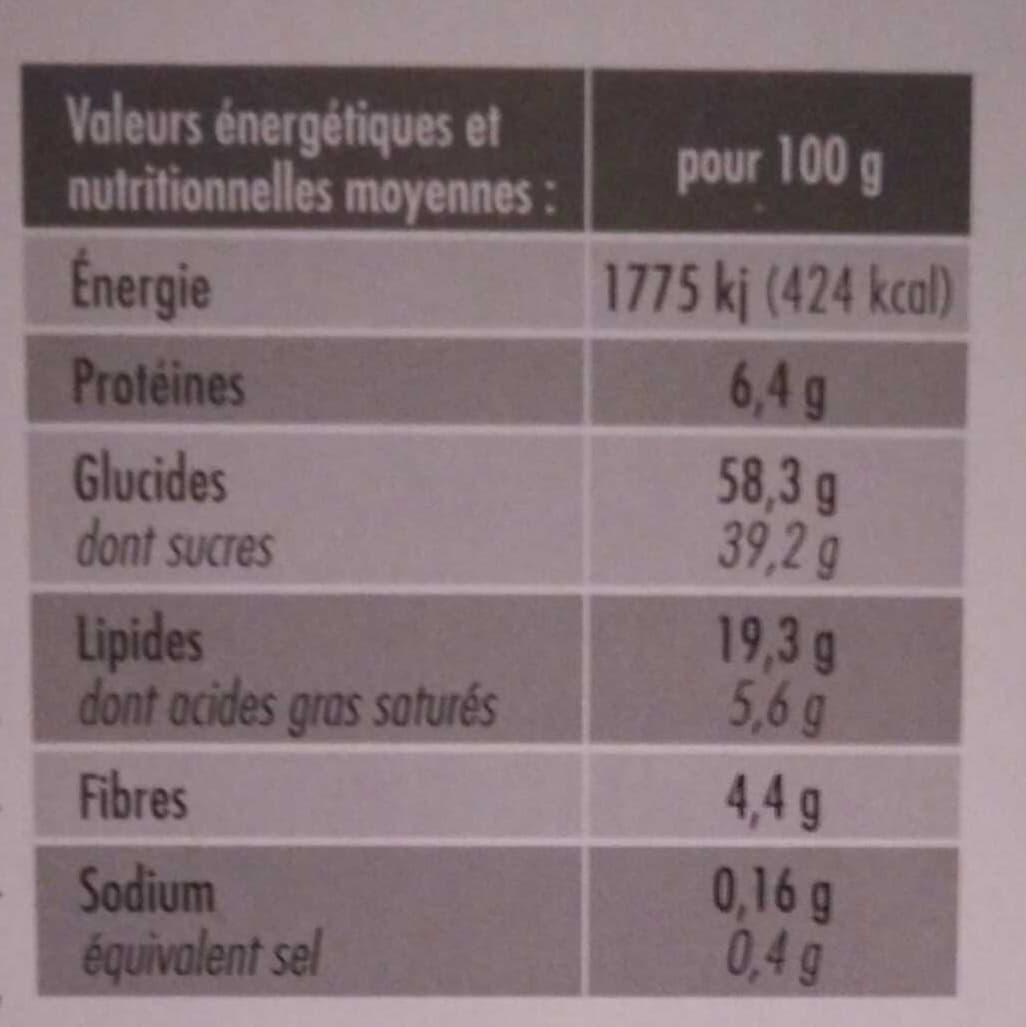 Open Food Facts Cake aux pomme packshot