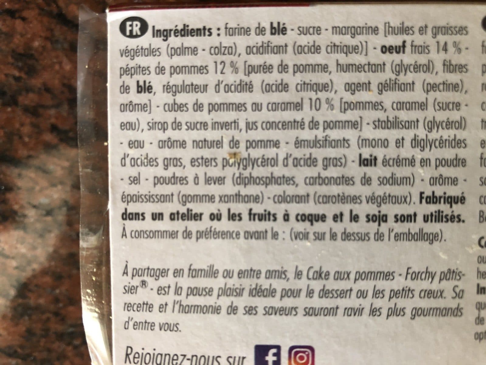 Forchy Cake aux pommes caramélisées packshot