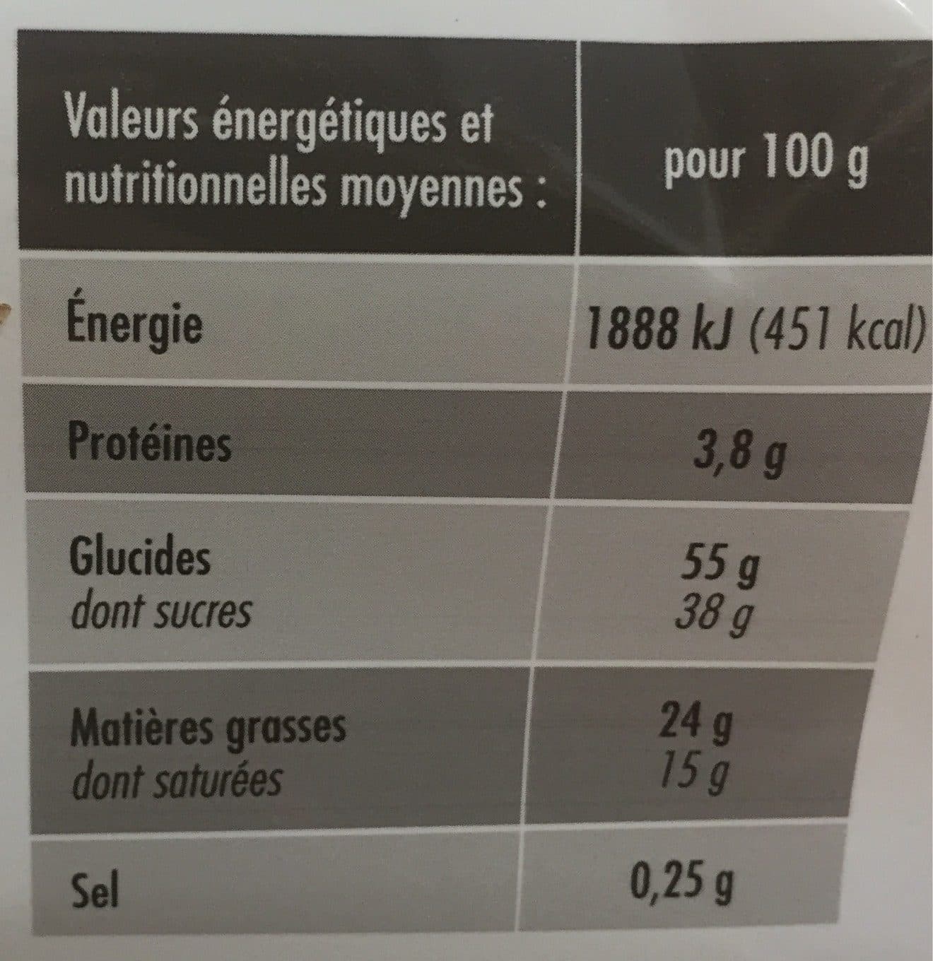 Forchy Bûche pâtissière parfum vanille packshot