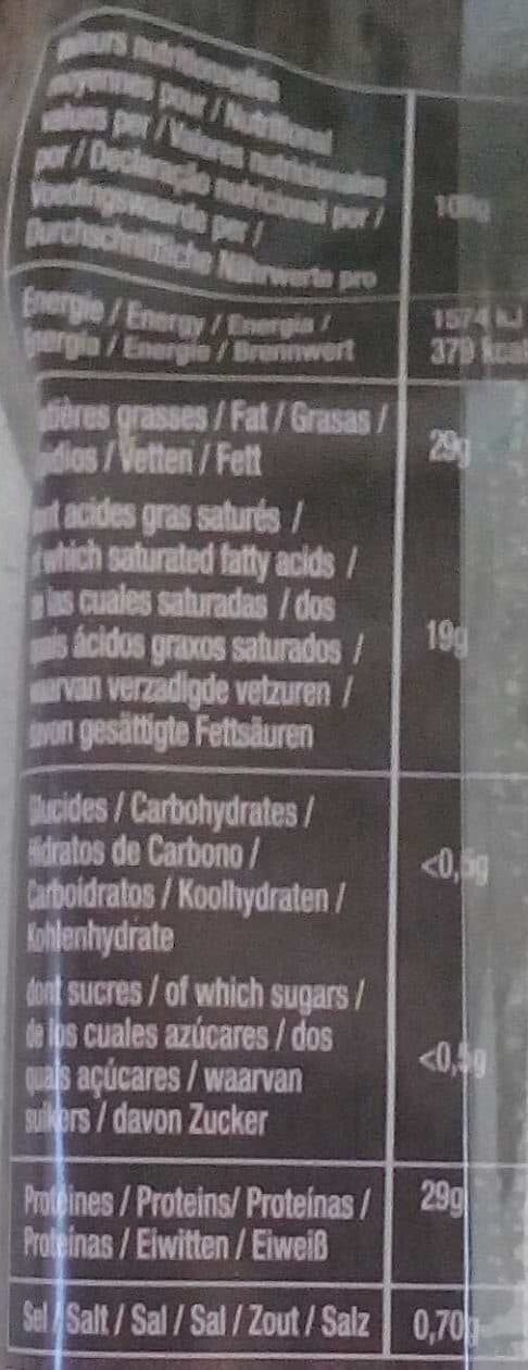 Valmartin Emmental Bio (29% MG) packshot