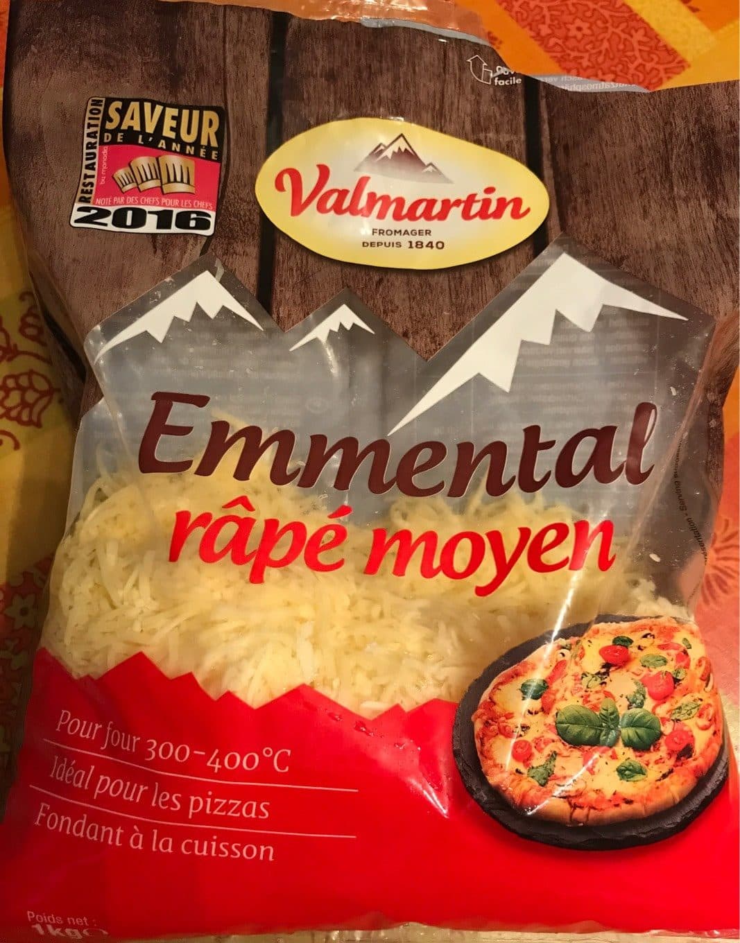 Valmartin Emmental Râpé moyen packshot