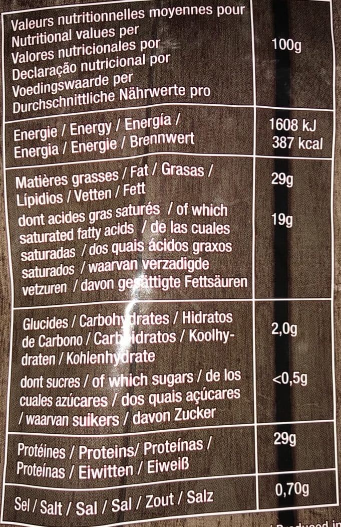Valmartin Emmental rapé gros packshot
