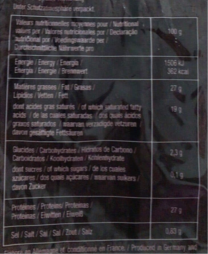 Valmartin Emmental bio packshot