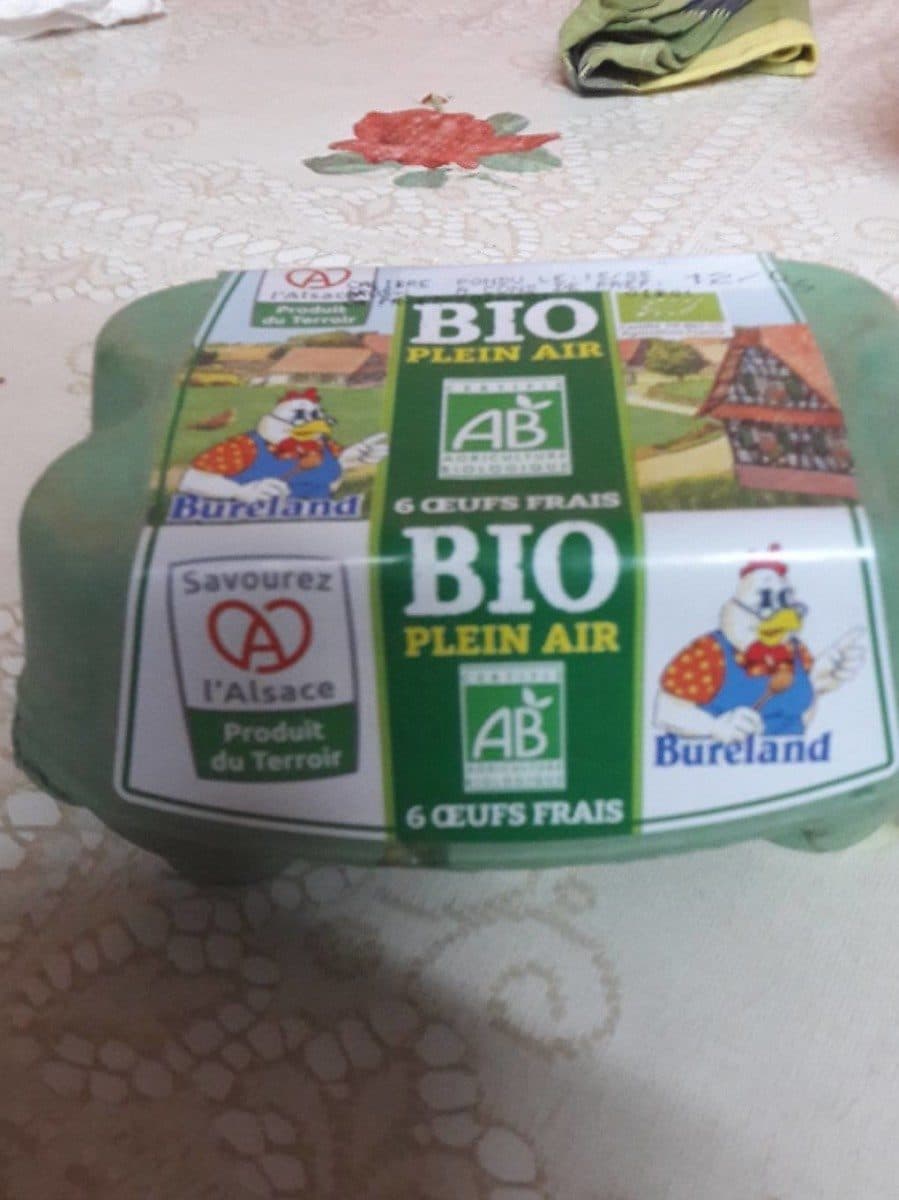 BURELAND 6 oeufs bio bureland packshot