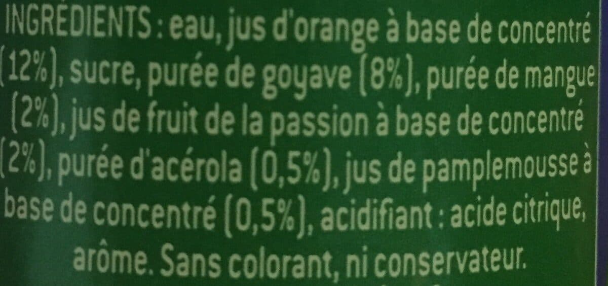 Open Food Facts Tropical cocktail packshot