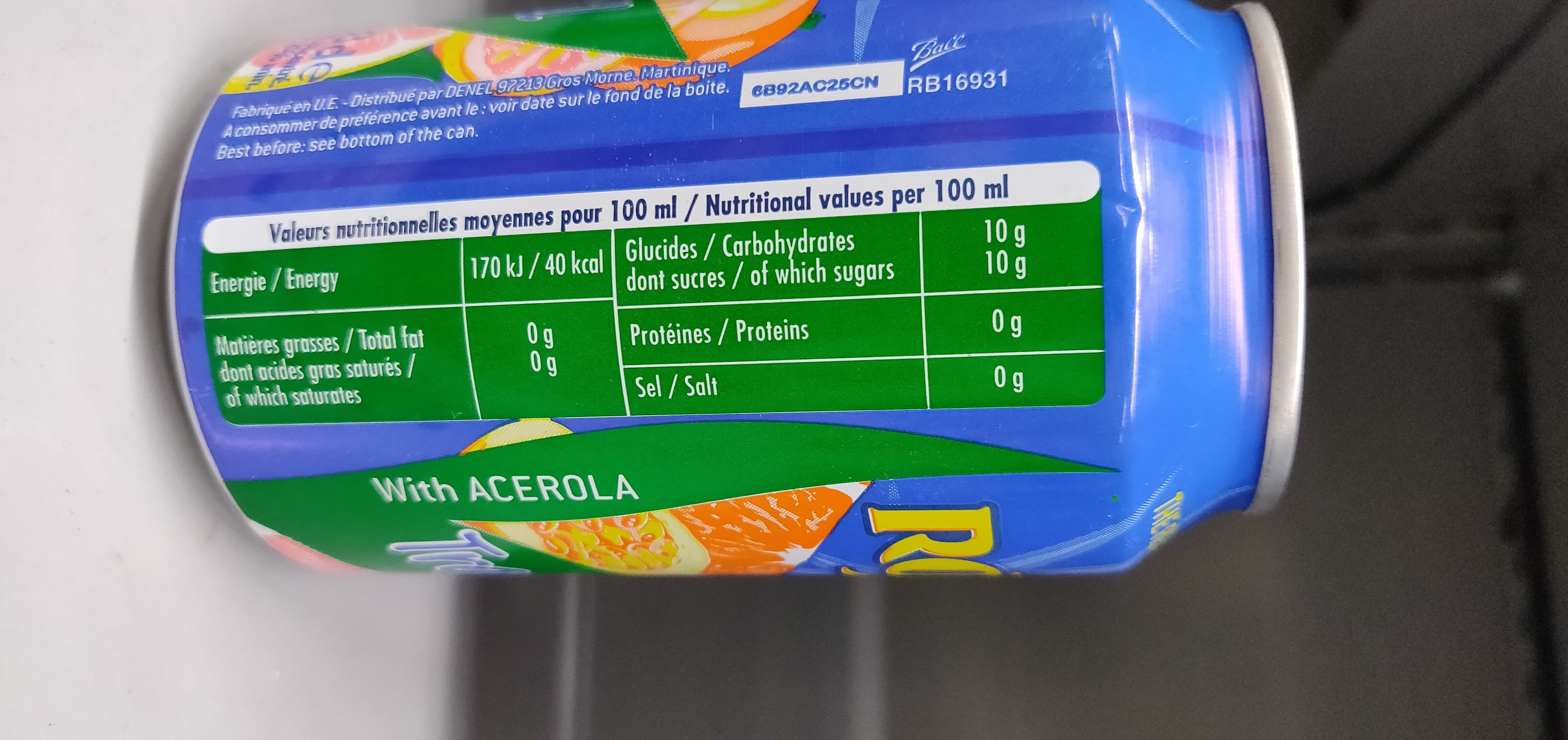 Open Food Facts Tropical cocktail packshot