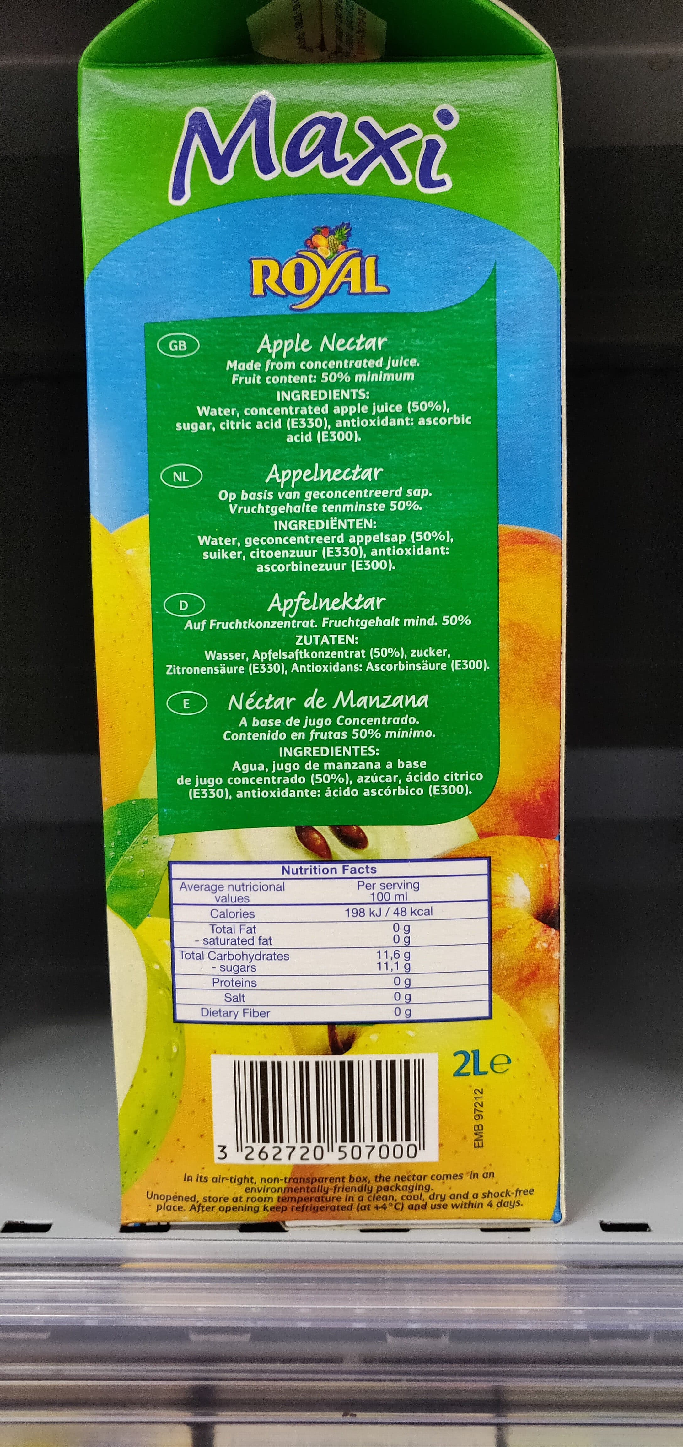 Royal 2L Nectar Pomme packshot