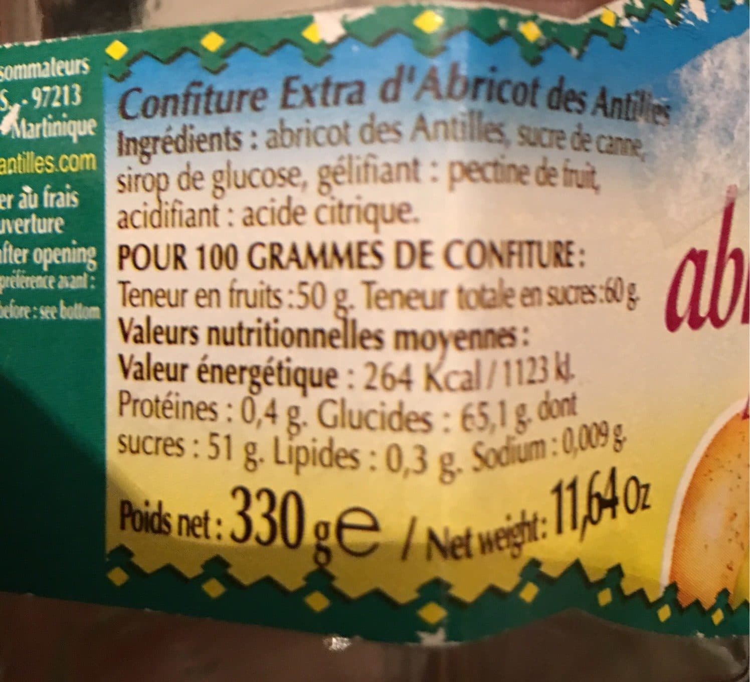 Royal Confiture abricot des antilles packshot