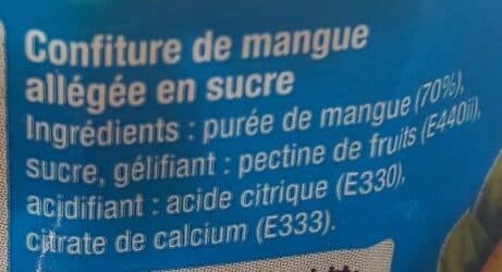 Royal Confiture allégée mangue packshot