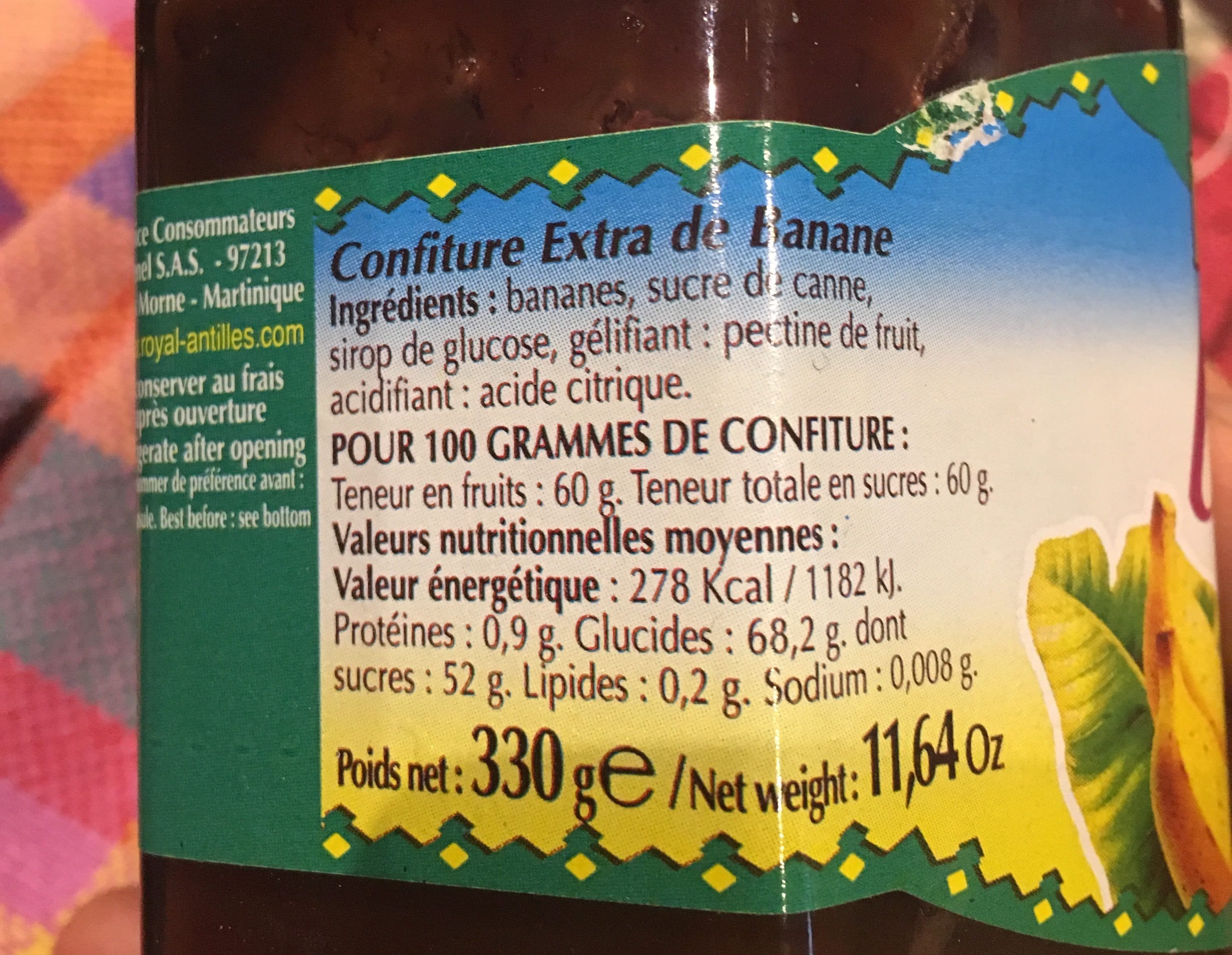 ROYAL Confiture De Banane 330G packshot