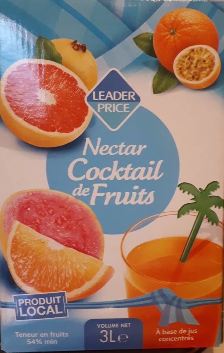 Leader Price Nectar cocktail de fruits packshot