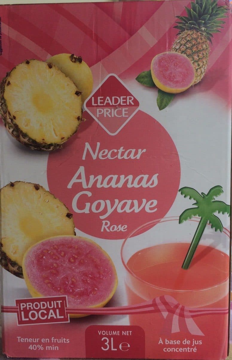 Leader Price Nectar Ananas Goyave packshot