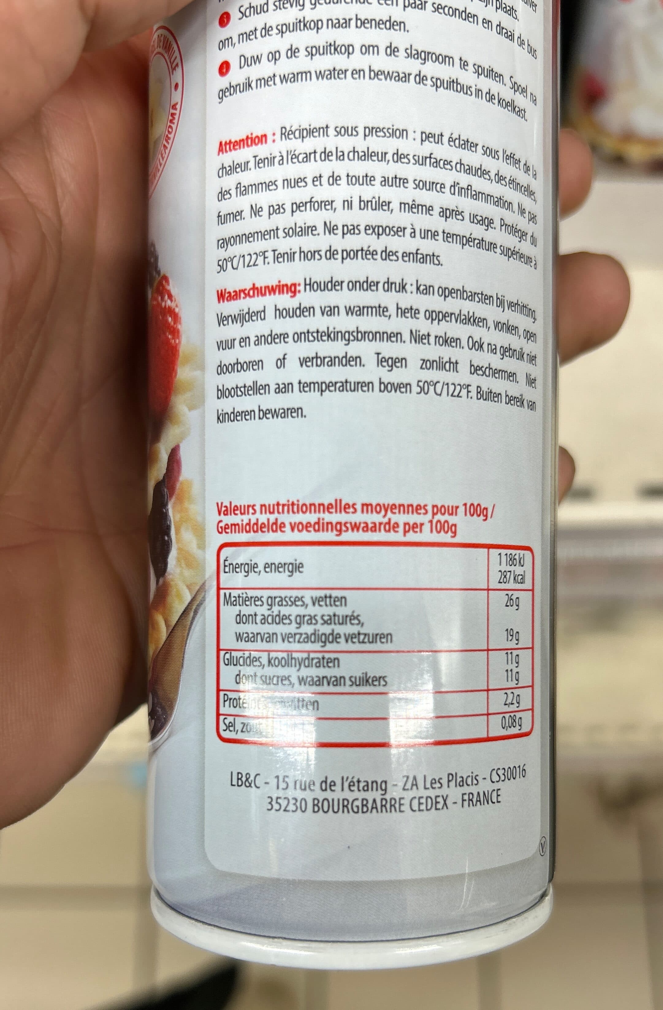 Chantidel Crème fouettée légère packshot