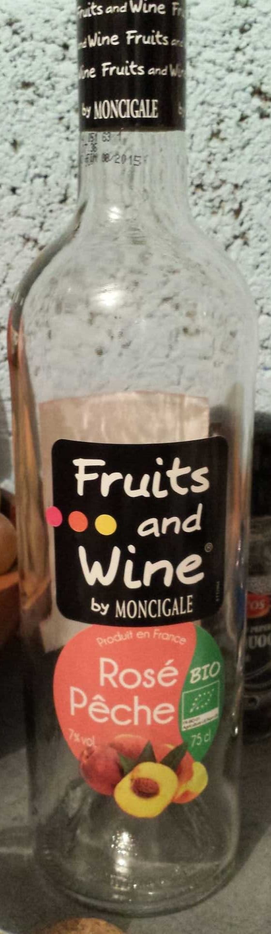 Fruits and Wine Rosé Pêche bio packshot