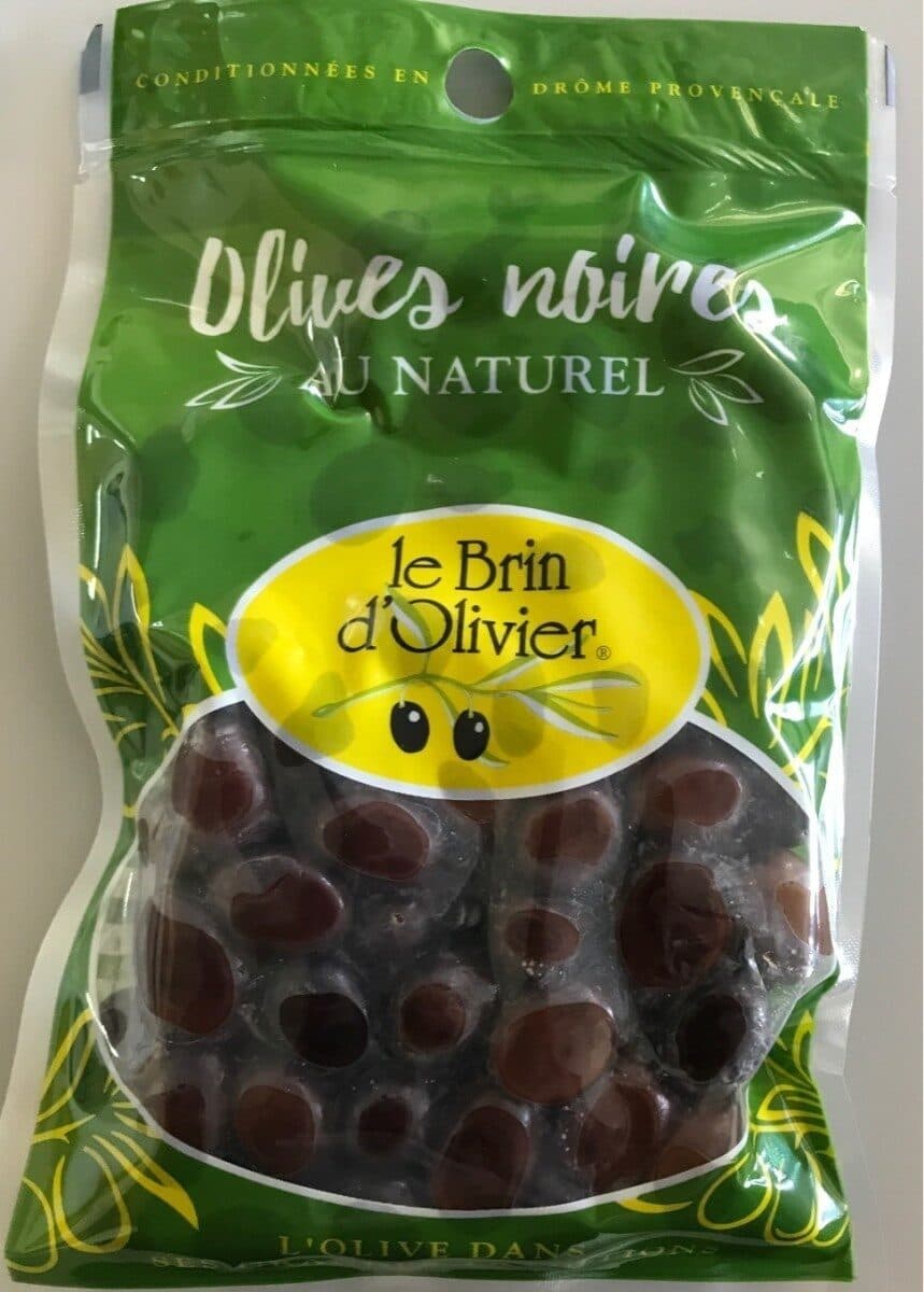 Le brin d olivier Olives noires au naturel packshot