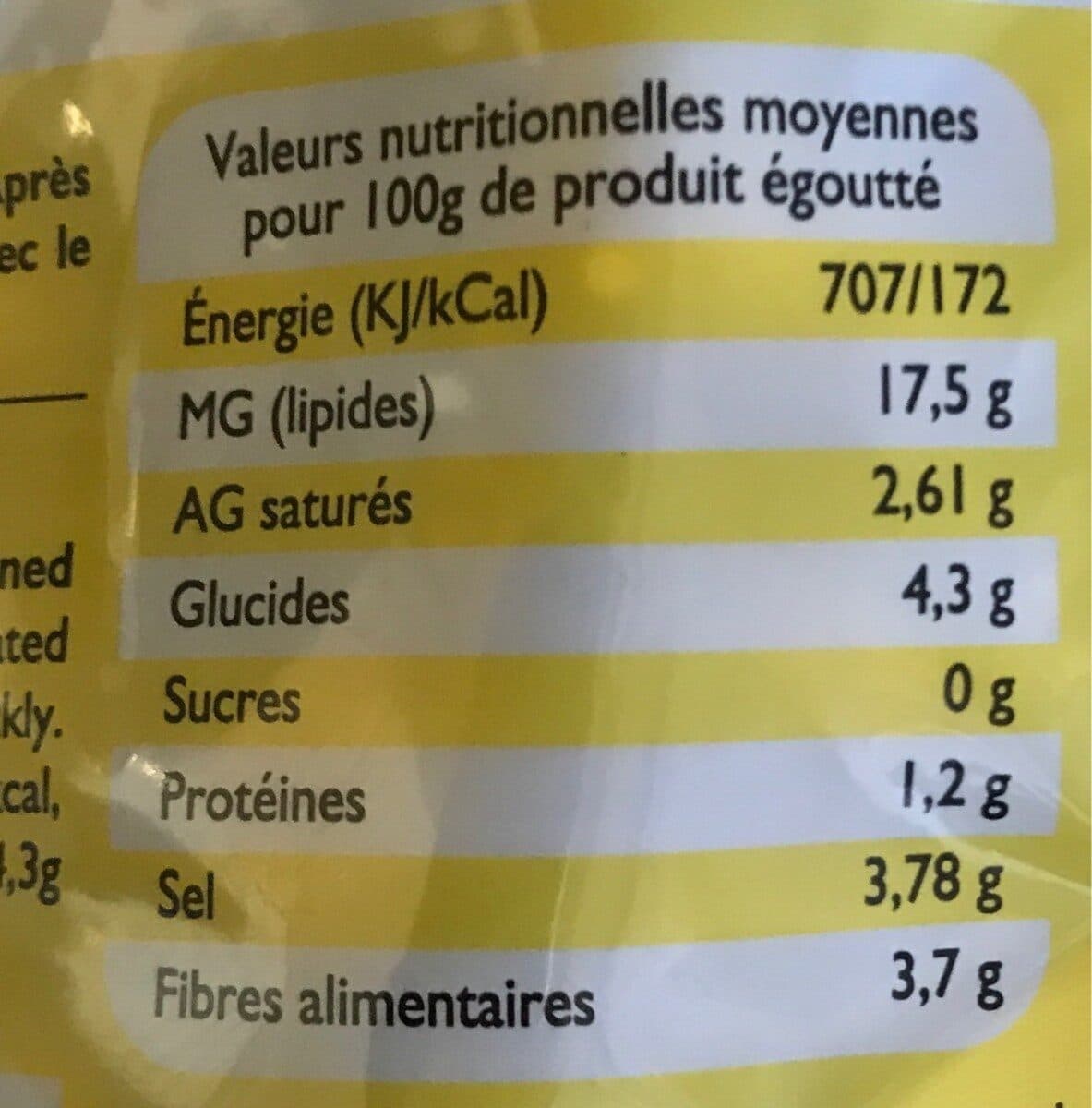 Le Brin d'Olivier Olives vertes douces packshot