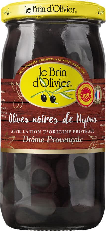 Le Brin d'Olivier Olives noires A.O.P. NYONS packshot