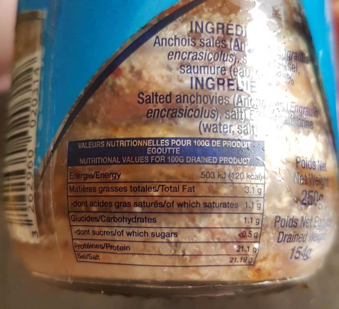 Belmonte Belmonte, Filets d'anchois au sel, le bocal de packshot