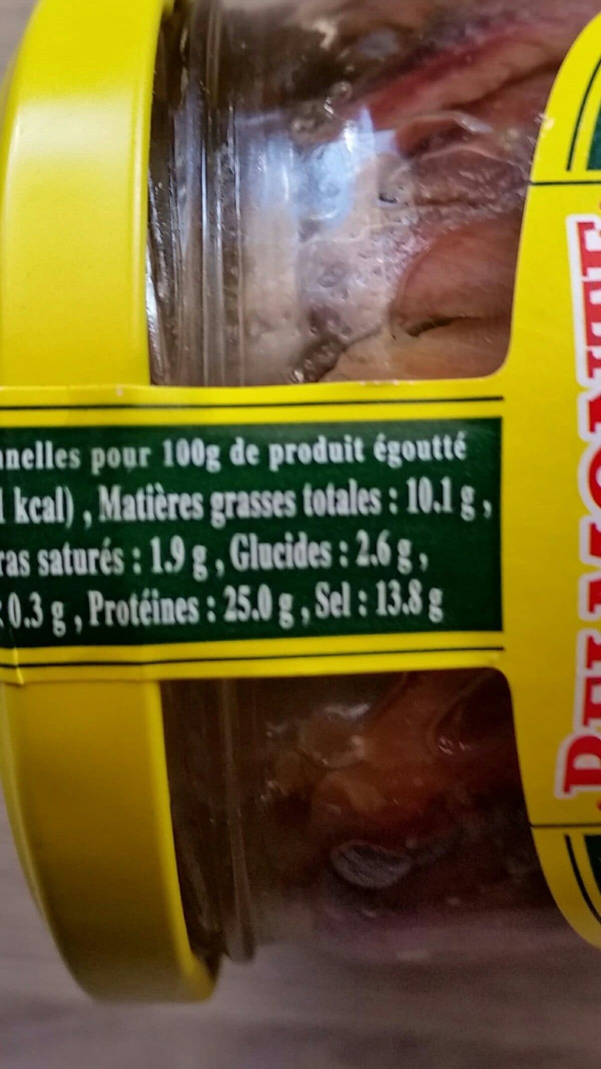 Open Food Facts Bel Monte, Anchois allonges a l'huile d'olive, le bocal de packshot