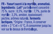 Alsace lait Délice de yaourt Myrtille packshot