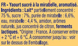 Alsace Lait Délice de yaourt Mirabelle packshot
