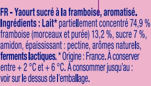 Alsace Lait Délice de Yaourt Framboise packshot